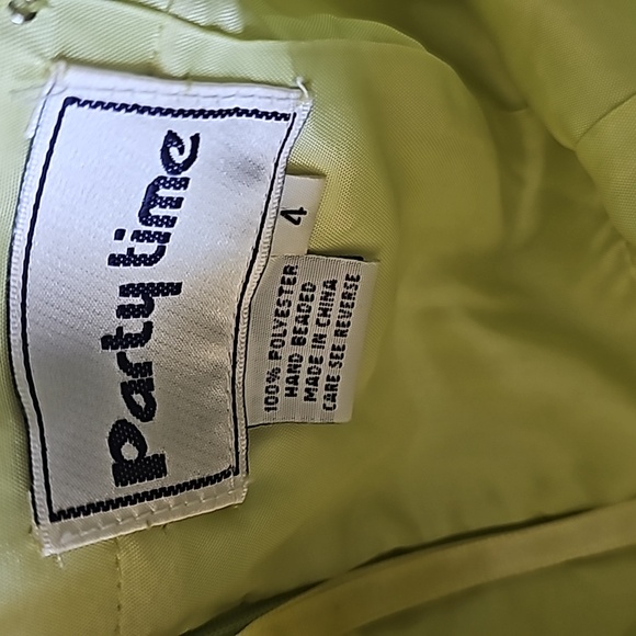 Lime green party time strapless beaded dress - Picture 7 of 7